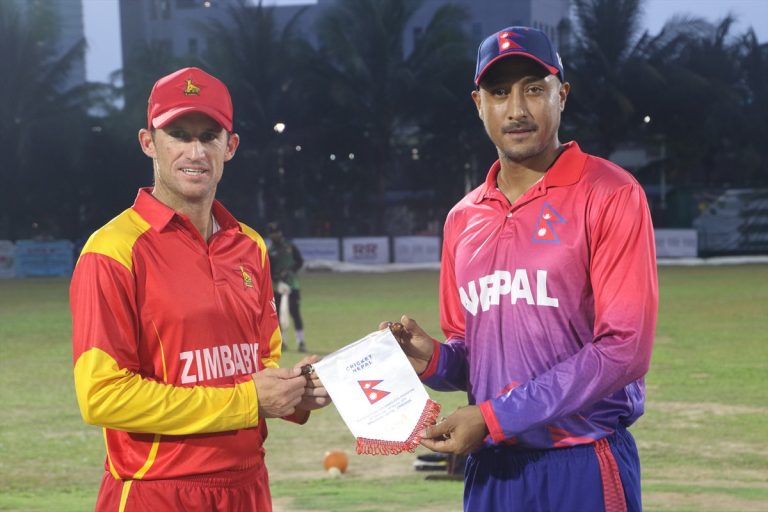 Nepal v Zimbabwe. Photo: Raman Shiwakoti