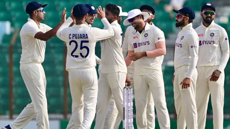 India register a thumping win against Bangladesh in the first test. Photo: ICC