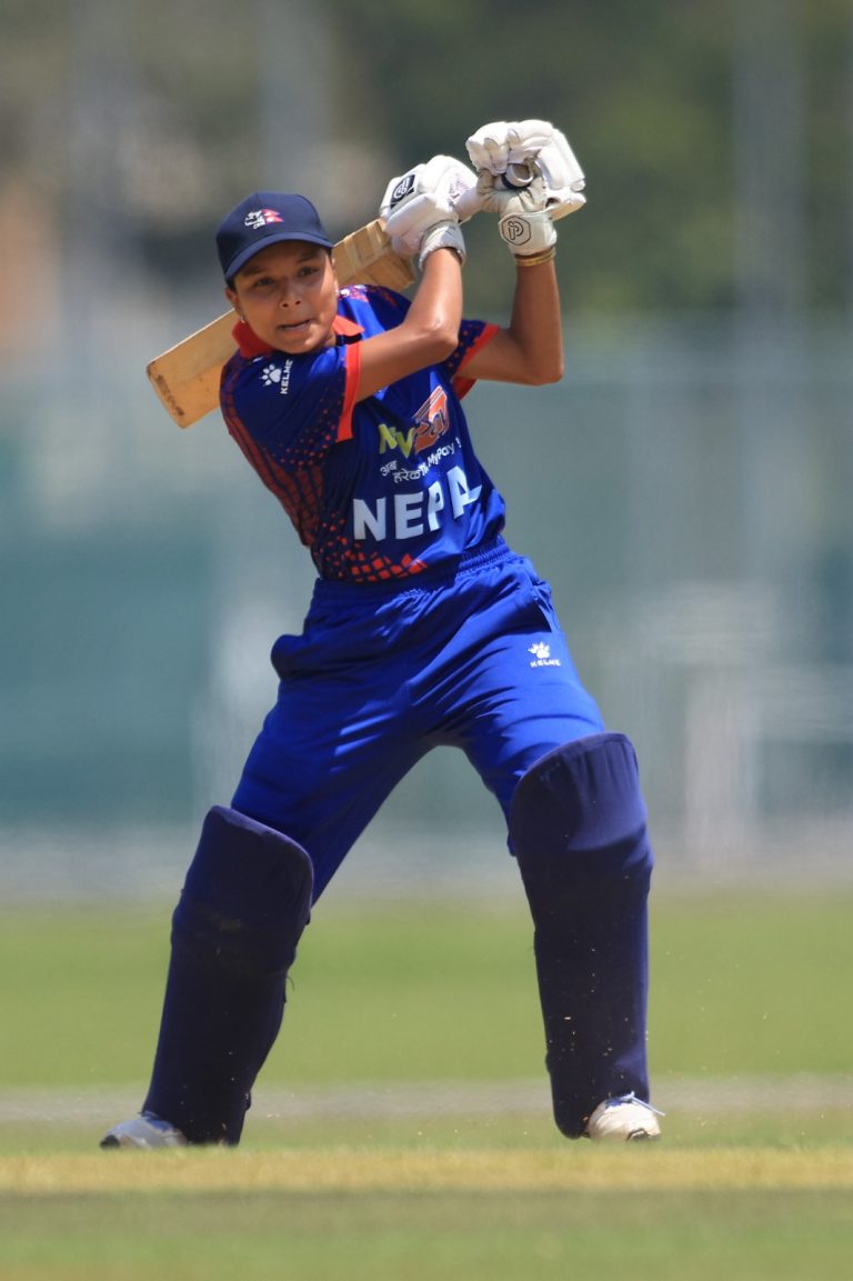 Kabita Kunwar batting