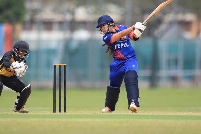 KUALA LUMPUR, MALAYSIA - JUNE 01:
during match one of the 2023 MCA Bilateral Series between Nepal Women vs Malaysia Women at YSD-UKM Oval on June 01, 2023 in Kuala Lumpur, Malaysia (Photo by Peter Lim/PhotoDesk.com.my for Malaysia Cricket Association)