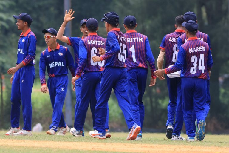 Nepal U16 team in ACC East Zone Cup 2023