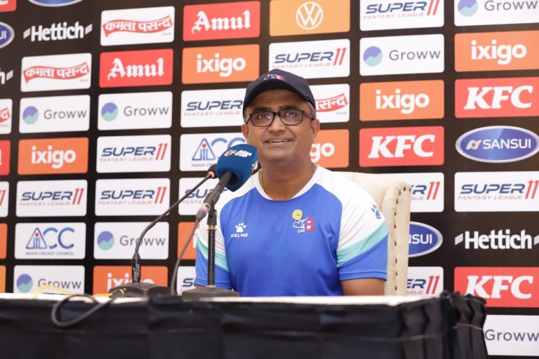 Monty Desai in press conference before Asia Cup 2023. 