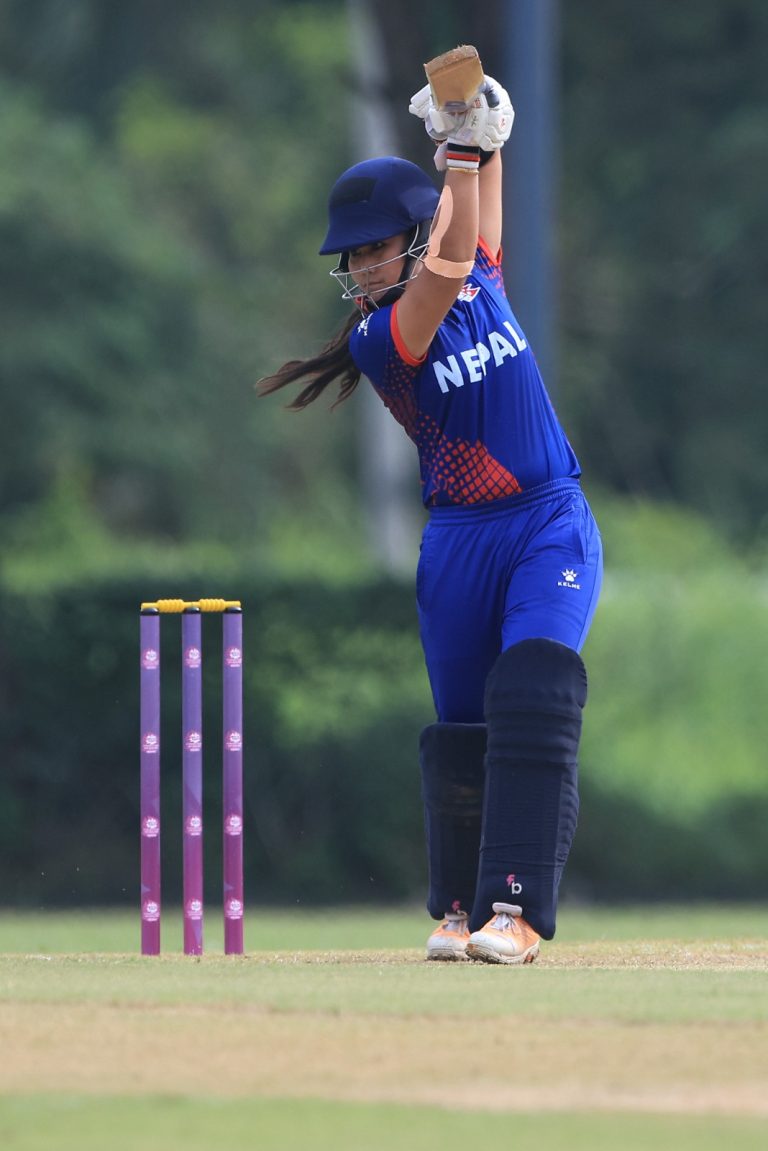 Rubina Chhetri batting