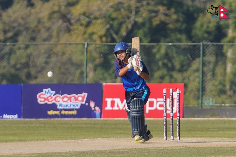 Sony Pakhrin batting for Bagmati women