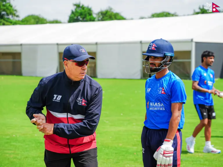 Ishan Pandey with Coach