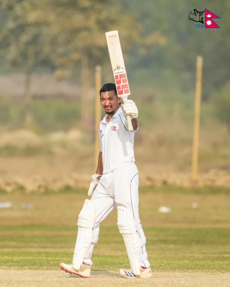 Arjun Saud scored a fifty