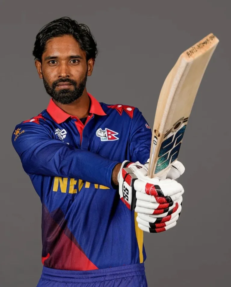 Anil Sah in T20 World Cup 2024 jersey