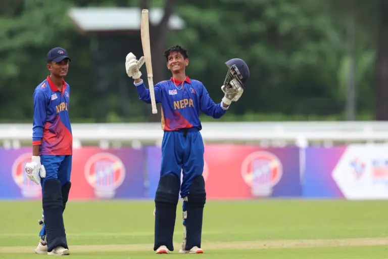 29th June 2025, STC Oval, Kuala Lumpur .
ACC U16 Men East Zone Cup 2025.
Match 17 between Nepal and Indonesia (Photo by Vincent Phoon for Asian Cricket Council)