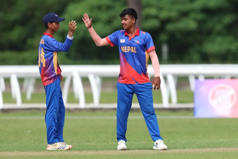 29th June 2025, STC Oval, Kuala Lumpur .
ACC U16 Men East Zone Cup 2025.
Match 17 between Nepal and Indonesia (Photo by Vincent Phoon for Asian Cricket Council)