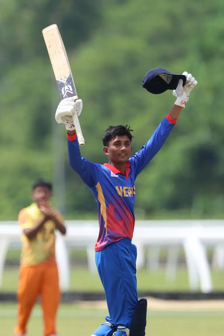 1st July 2025, STC Oval, Kuala Lumpur .
ACC U16 Men East Zone Cup 2025.
Match 20 between Bhutan and Nepal. (Photo by Vincent Phoon for Asian Cricket Council)