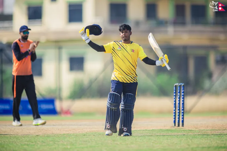 Arjun Kumal scored his maiden PM Cup century
