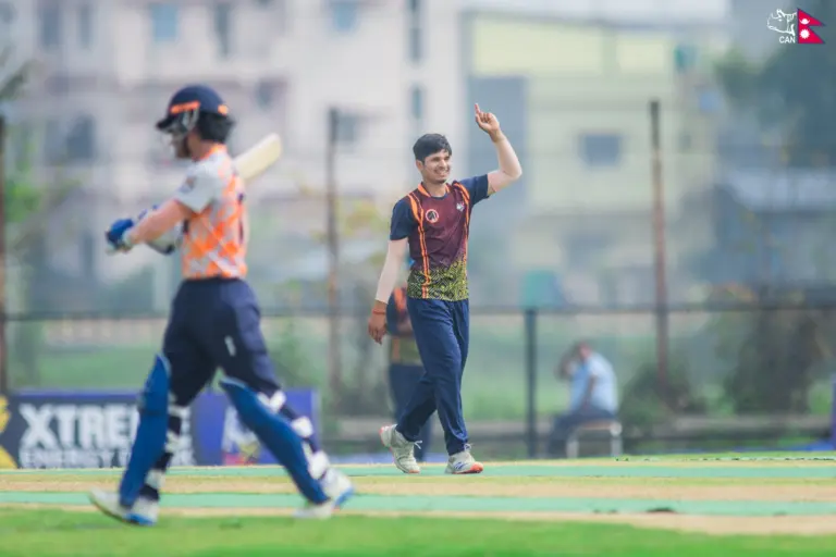 Santosh Yadav helps Lumbini beat APF in Super Over thriller.