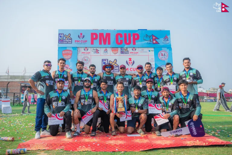 Sudurpashchim Province awarded with runners-up trophy of PM Cup 2026. Photo: CAN