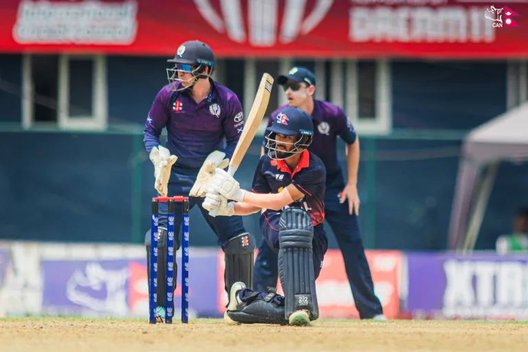 Ishan Pandey made 55 in only his second ODI. Photo: CAN