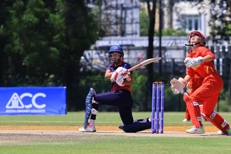KLANG, MALAYSIA - MAY 27: Pictures from the match between Nepal and China during the Asian Games Qualifier Women's 2026 at Bayuemas Oval on May 27, 2026 in Klang, Selangor, Malaysia. Photo by Peter Lim/ACC