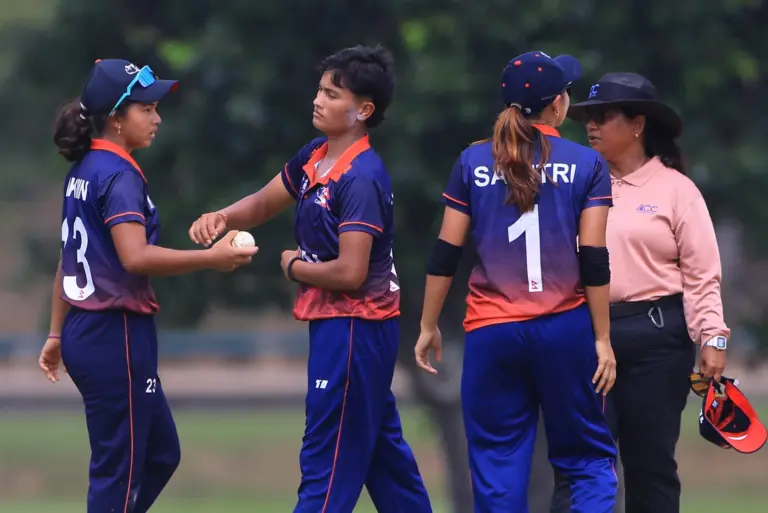 BANGI, MALAYSIA - JULY 15 : Pictures from the quarter final 4 match between Nepal and Japan during the ACC Women's U19 Premier Cup 2026 at YSD UKM Oval on July 15, 2026 in Bangi, Selangor, Malaysia. (Photo by Peter Lim/PhotoDesk.com.my) for Asian Cricket Council