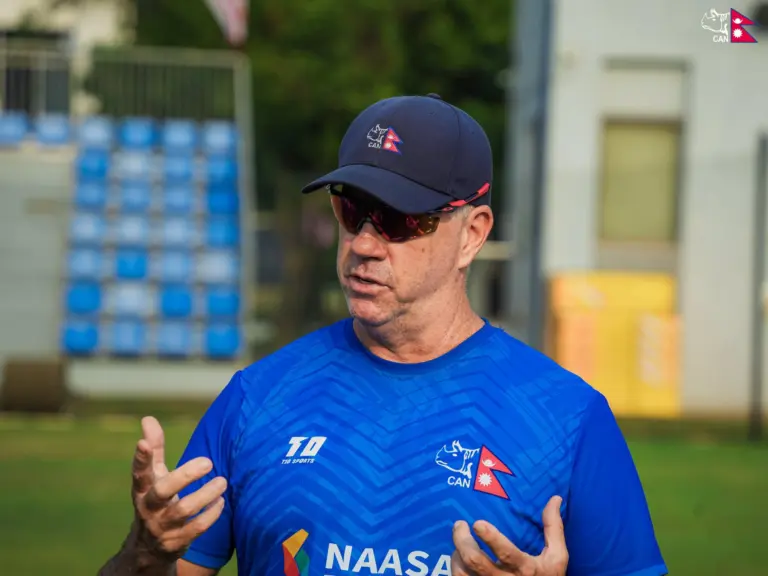 Stuart Law, the head of Coach of Nepal. 